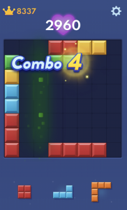 The combo elements (the “Combo 4” and the heart), and the sparkly graphics make the game addicting to me